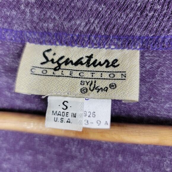 Signature Collection by Usra Vintage Womens Duster Open Cardigan size S Purple - Picture 5 of 8